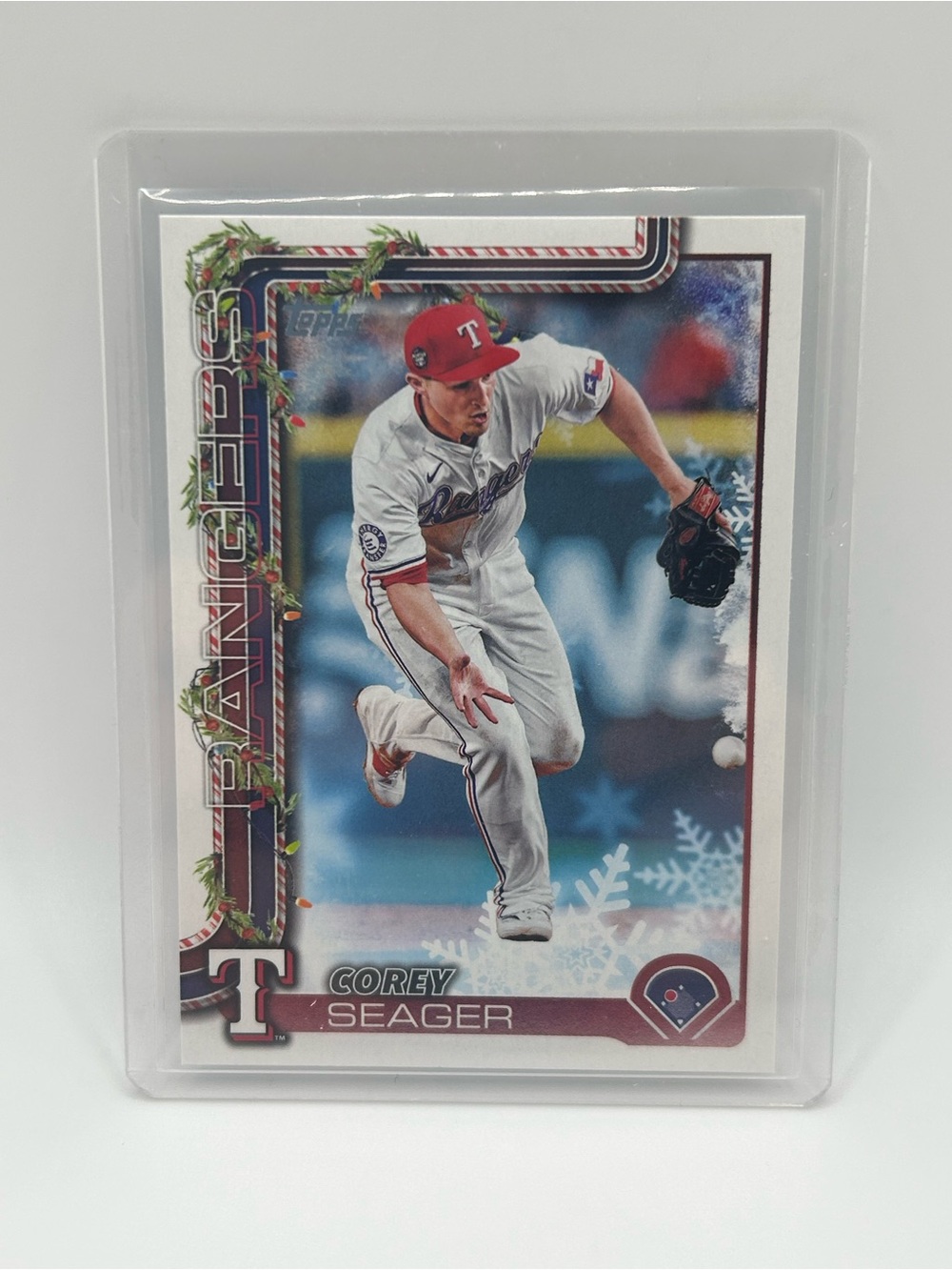 Corey Seager Texas Rangers Holiday Baseball Card - H125 ⚾️